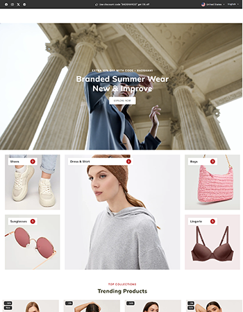 服饰、鞋包、墨镜等