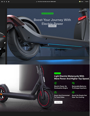 电动滑板车和电动摩托车