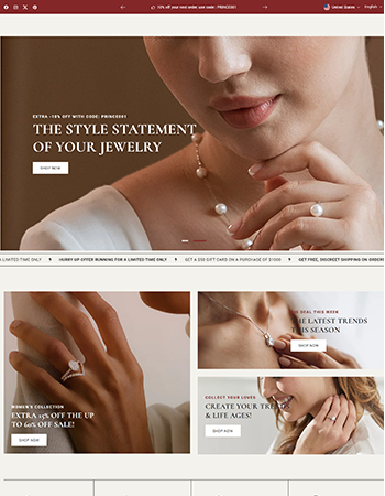 珠宝首饰，有项链、戒指等