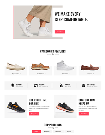 各类鞋子，注重穿着的舒适性。