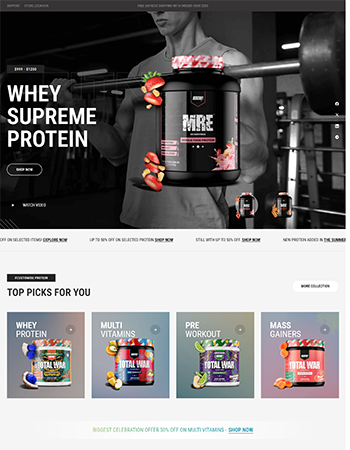 乳清蛋白、维生素、运动前补剂、增肌粉等健身补剂