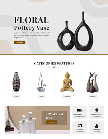 花卉陶器花瓶等装饰摆件