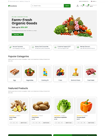 农场直供的有机农产品