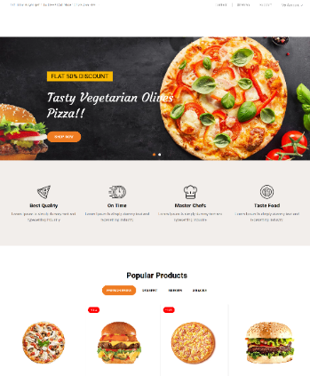 食品披萨汉堡薯条