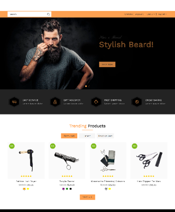 发型设计、男士胡须产品