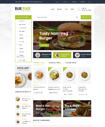 各类汉堡等美食售卖