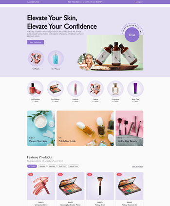 美妆护肤产品售卖