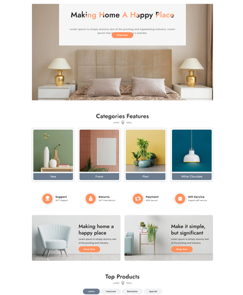 家居装饰相关物品售卖