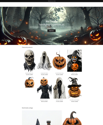 万圣节主题装饰品售卖