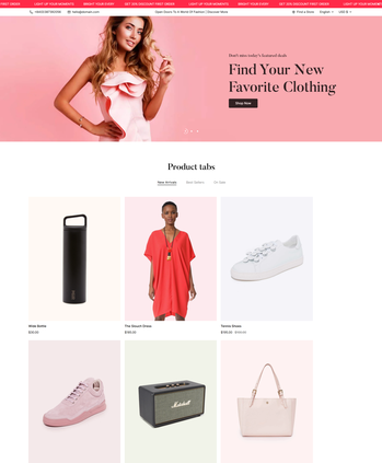 时尚服饰及配饰售卖