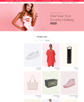 时尚服饰及配饰售卖