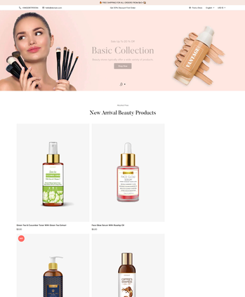 美妆护肤产品售卖