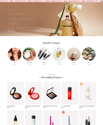 美妆护肤产品售卖