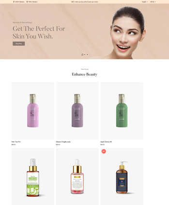 美妆护肤产品售卖