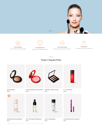 美妆护肤产品售卖