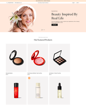 美妆护肤产品售卖