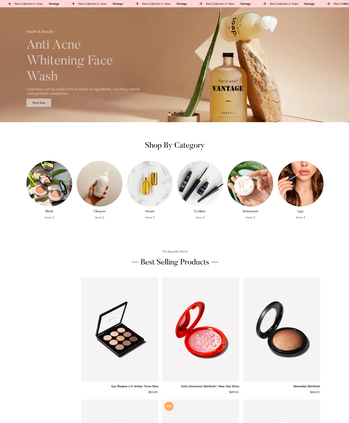 美妆护肤产品售卖