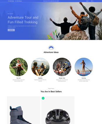 户外探险相关用品售卖