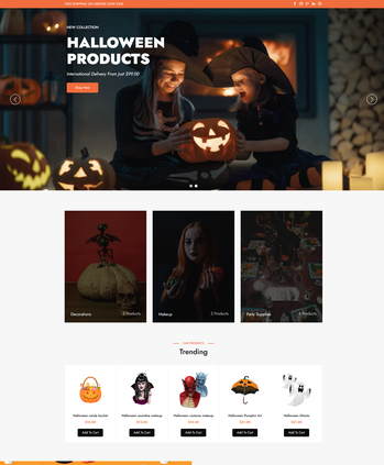 万圣节主题商品售卖