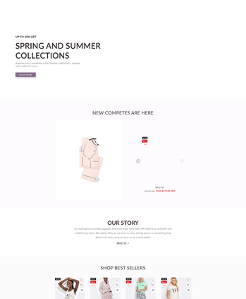 春夏系列服饰售卖