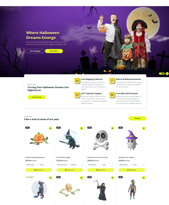 万圣节主题商品售卖