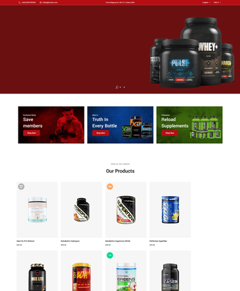 各类健身补剂售卖