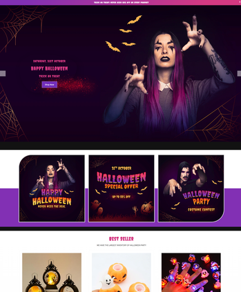 万圣节主题商品售卖