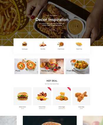 各类快餐食品售卖