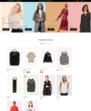 时尚服饰及配饰售卖