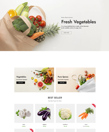 新鲜蔬菜与纯香料