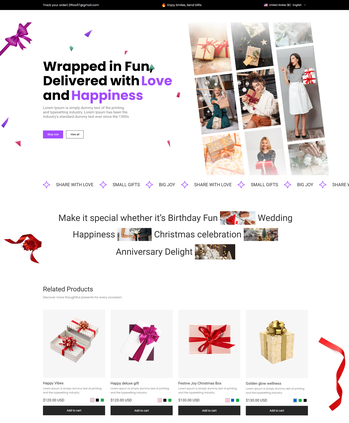 节日礼品包装用品