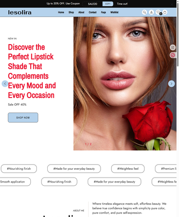 莱索拉 美妆护肤主题